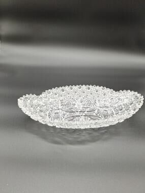 Antique American Brilliant Cut Glass Celery Dish.